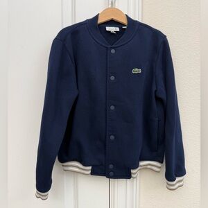 Lacoste Dark Blue Bimber Jacket Great Condition Sz 8